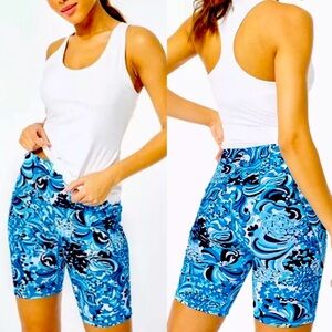 NEW Lilly Pulitzer luxletic high waisted south beach bike shorts